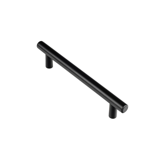 Lot 4 Poignée De Meuble Inox Noir Mat Mod.891h Entr'axe 128mm. Rei