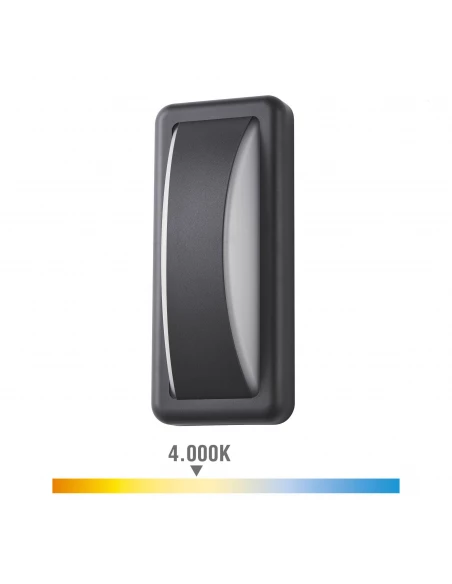 Applique Led 6w 200lm 4000k Lumiere Du Jour Ip65 Rectangulaire Edm