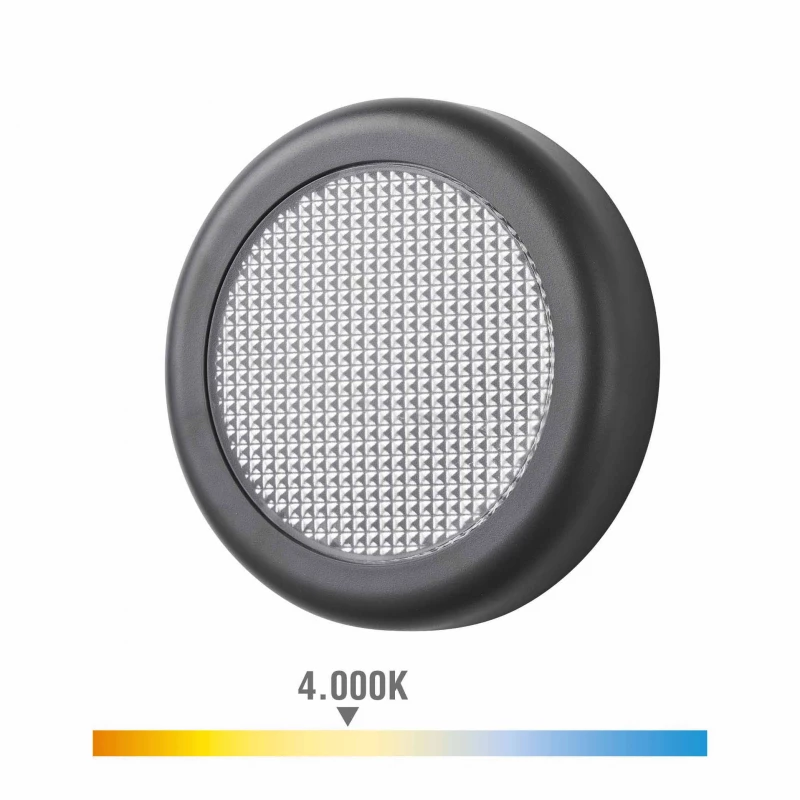 Applique Led 6w 450lm 4000k Lumiere Naturelle Ip65 Ø14x2,8cm Rond Edm