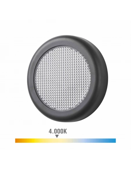 Applique Led 6w 450lm 4000k Lumiere Naturelle Ip65 Ø14x2,8cm Rond Edm