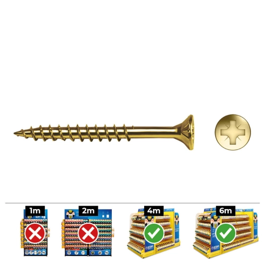 Vis À Bois Frais. Pz R / Parc Din Vloxp 6x70 Bicrom. + Lubr. Boîte 100 Uni. Celo