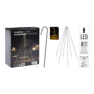 Sapin De Noël 192 Leds Lumière Chaude 2,08m (hauteur)