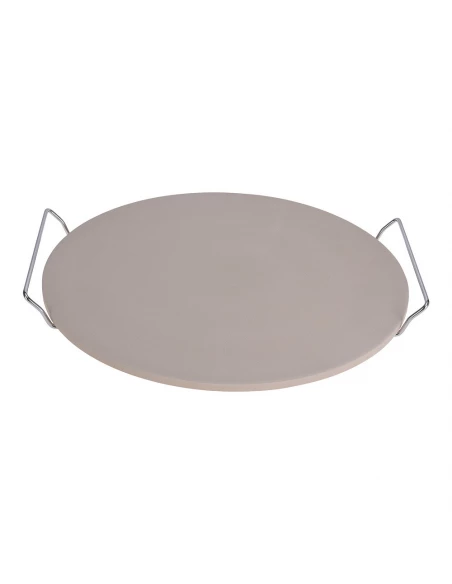 Pierre À Pizza Avec Anses En Métal Ø33cm