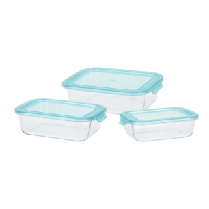 Boîtes À Lunch En Verre Différentes 3 Tailles.