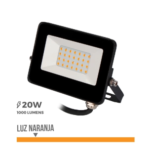 Projecteur Led 20w 1000lm Lumière Orange 12x8.8x2.4cm Edm