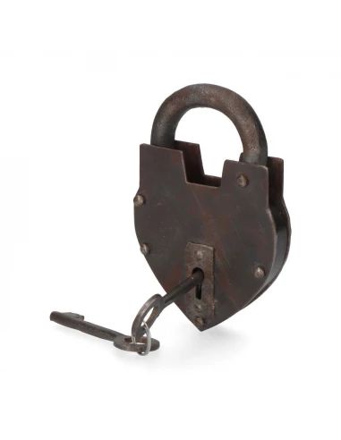 Cadenas Rustique 2 Clés Effet Rouillé – Edm