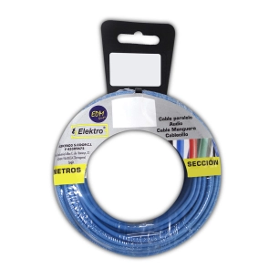 Bobine Fil Électrique Flexible 6mm Bleu Sans Halogène 10m