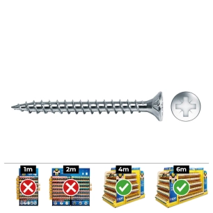 Vis À Bois Frais. Pozi Din Vlox 4x35 Zinc. + Lubr. Boîte 500 Uni. Celo
