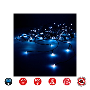 Guirlande Easy-Connect 2x1m 10 Bandes De 100 Leds Bleue 30v (USAGE Int. Ext.) Edm Total 1,8w