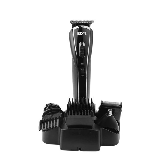 Set Machine Coupe Cheveux Sans Fils Avec 5 In 1 Rechargeable 10w 4,5x18x4,2cm Edm