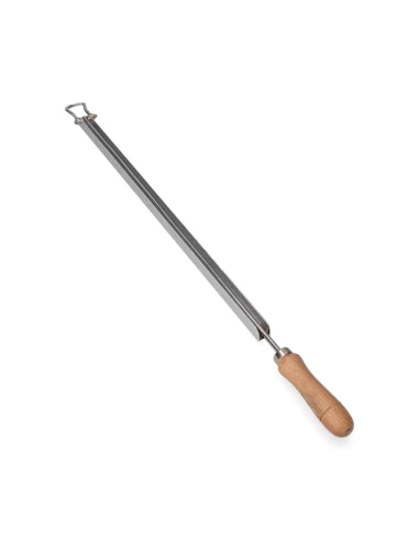 Baguette Porte-Journal Aluminium Avec Manche En Bois.