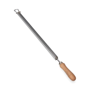 Baguette Porte-Journal Aluminium Avec Manche En Bois.