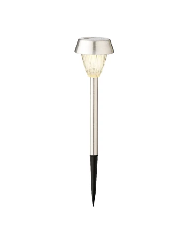 Set 4 Balaises Inox Lumiere Chaude 24x8cm Lumineo