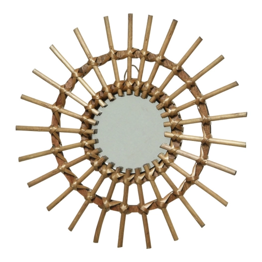 Miroir En Osier Ø40x2,5cm