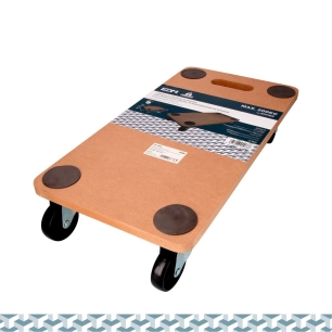 Plateau Roulant En Bois Poids. Max. 200kg 58x30x12cm