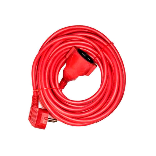 Rallonge Électrique T/Tl 10m 3x1,5mm Flexible Rouge Edm