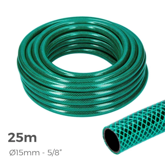 Tuyau D'arrosage Basic Line Ø Intérieur 15mm Ø Extérieur 19mm (5/8'') - Rouleau 25m Edm
