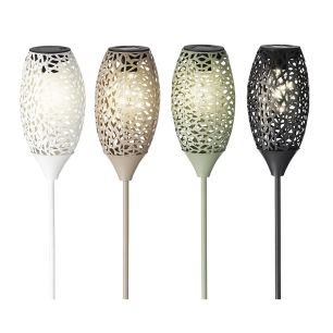 Lampe Torche Micro Led Solaire Blanc Chaud Ø11x94cm