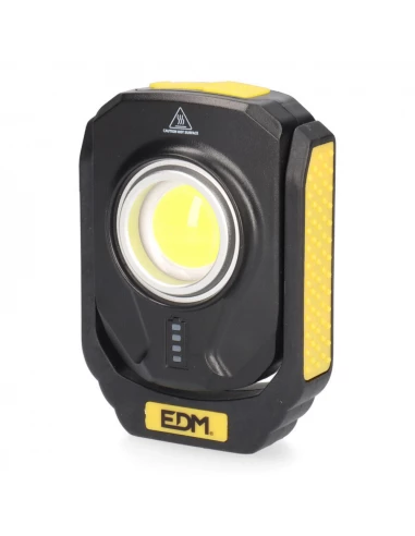 Lampe De Poche Rechargeable Compacte 1 Led 10w 900lm. Socle Magnétique. Ged