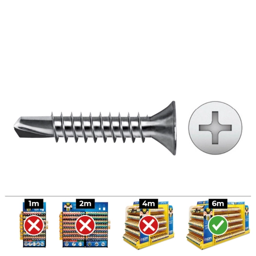 Mèche Frais. Philips Din 7504p 5,5x32 Zinc Plat. Boîte 250 Uni. Celo