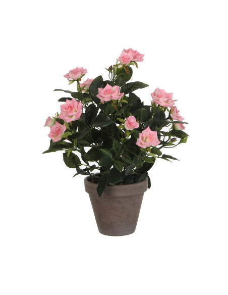 Rosier Artificiel Rose PVC Décoration florale artificielle réaliste - MICA DECORATIONS