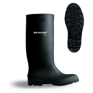 Botte En Pvc Taille 40 Haute Canne Dunlop Noire.