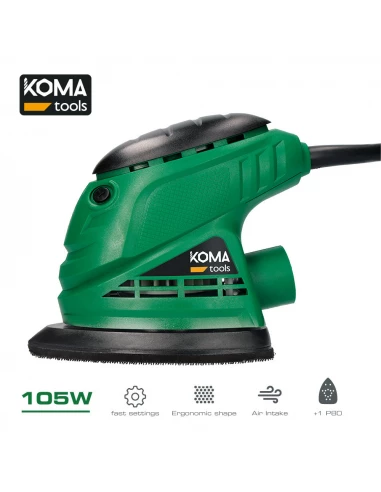 Ponceuse Type Mouse 105w 14,1x14,5cm Koma Tools