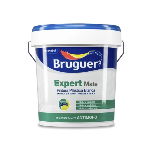 Peinture Pp Mat Blanc Expert 4l Pour Intérieur Et Extérieur 5208093 Bruguer