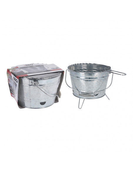 Barbecue Zinc Baril Ø27cm Compact, portable, design baril - BBQ COLLECTION