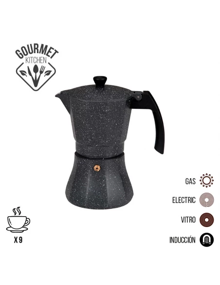 Cafetière En Aluminium 9 Tasses Pour Induction. Edm