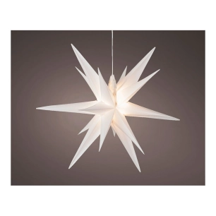 Étoile Lumineuse Blanche Ø40x40cm 6 Leds