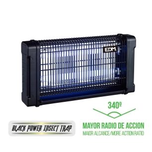 Destructeur d'insectes Électronique Professionnel lampes UV 2x6 watts 340° 31,6x10x26,5cm - Edm