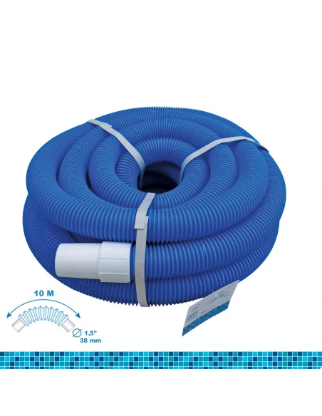 Tuyau Autoflottant Ø3.8cm 10m Couleur Bleue Pe Edm