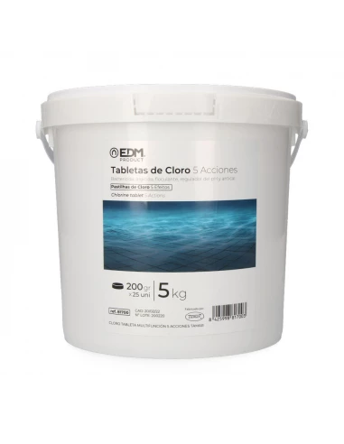 4 Chlore 5 Actions Tablette 5kg Fusion Edm