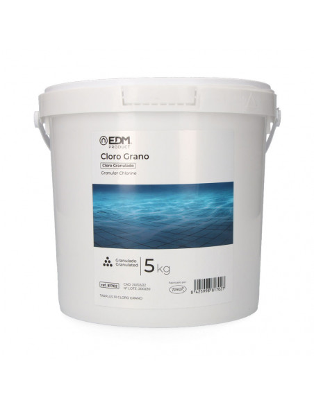 Chlore Grain 5kg EDM Fusion Traitement choc piscine rapide - EDM