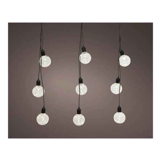 Guirlande Ampoules Exterieur Forme Globe Ip44 3m 12 Leds