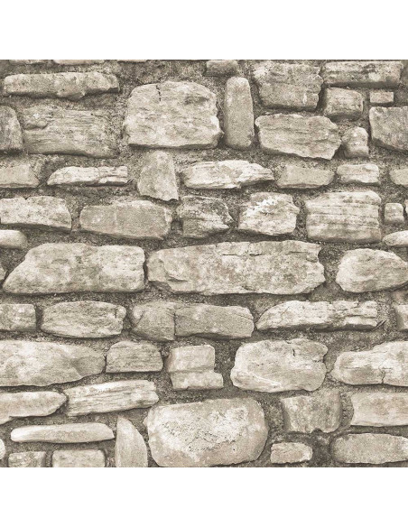 Rouleau De Papier Peint De Haute Qualité Texture Pierre 3d Beige 0,53 X 10m 2061-2 Ich