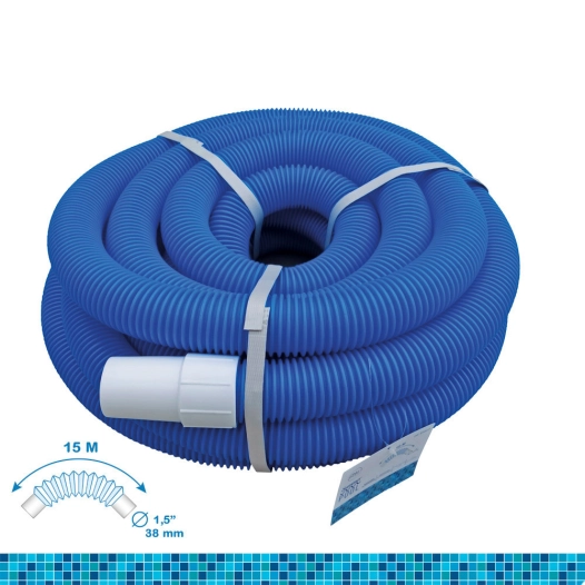 Tuyau Autoflottant Ø3.8cm 15m Couleur Bleue Pe Edm
