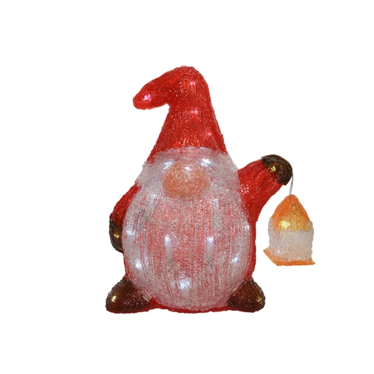 Figurine Nain Led Acrylique Exterieur 25x17x29cm