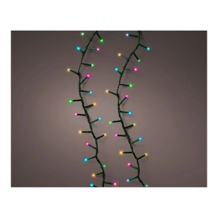 Guirlande Led Clignotante Compacte Pastel Multicolore 750l Cable Vert 21m