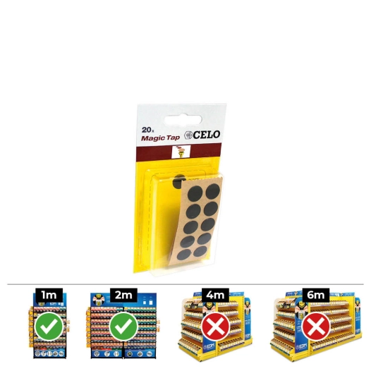 Boite 10 Blistersde 20 Cache-Vis Adhésifs Din / Ref Mtap Couleur Noir - Celo.