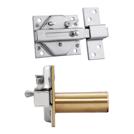 Boulon Cs88sc M50. Finition Chrome Satiné. Cylindre 50mm. Avec 5 Clés De Sécurité. Ifam