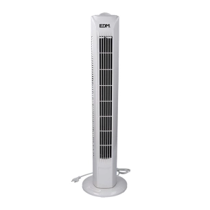 Ventilateur De Tour. Puissance: 45w Blanc 21x78cm Edm