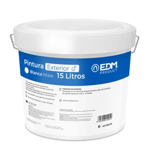 S.Of. Peinture Plastique Intérieur Mat / Extérieur Blanc 15l Edm