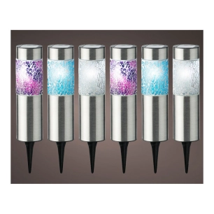 Set 6 Balaises Solaires Mod.Gaudi 22x6cm Lumineo