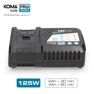 Chargeur De Batterie Rapide 125w Koma Tools Pro Series Battery