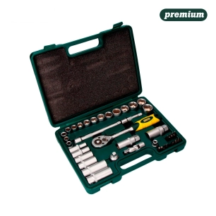 Kit De 40 Douilles Et Accessoires Avec Cliquet 3/8'' Cr.V. Ek502 Mota