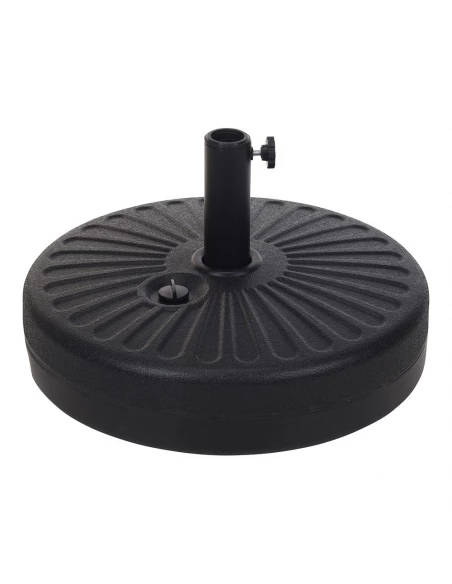 Pied De Parasol 22 L Couleur: Noir Ø51x12cm Ipae Progarden