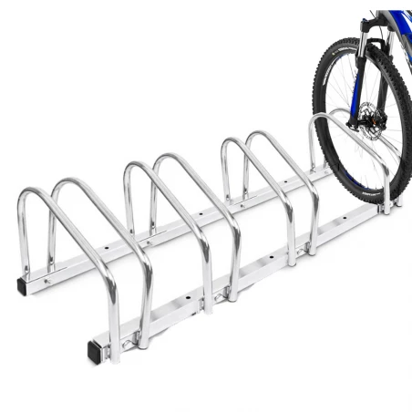 Support rack au Sol Pour 4 Vélos