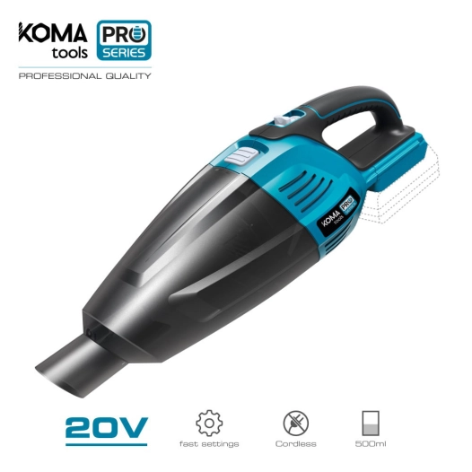 Aspirateur 20v (SANS Batterie Et Chargeur) 45.5x13.5cm Koma Tools Pro Series Battery